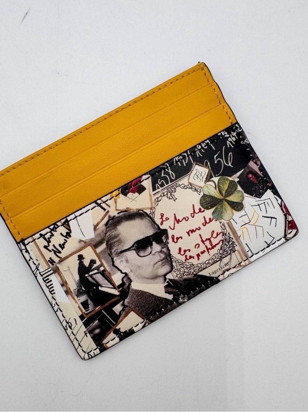 RARE Fendi X Karl Lagerfeld Graphic Card Case